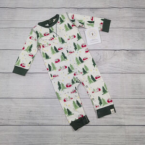 0/3m Burts Bees Wintery Romper